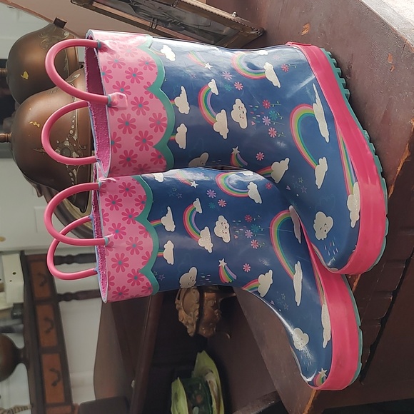 Stephen Joseph Size 10 Rainbow Rain Boots - Picture 7 of 7